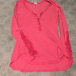 Rusty red long sleeve shirt